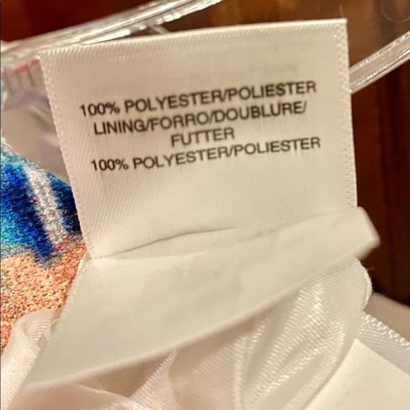 Evan-Picone Black Label Floral Watercolor Sleeveless A-line Dress. - Picture 3 of 6